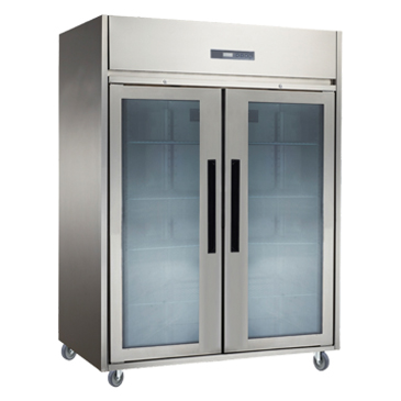 Image: Stainless Steel Glass Door Upright Chiller