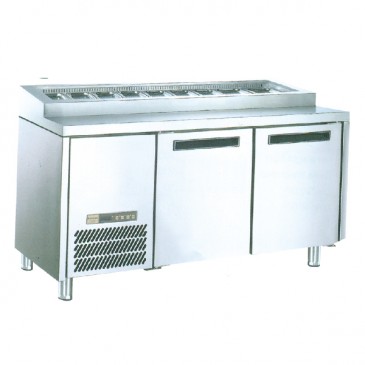 Image: Stainless Steel Under Counter Chiller For Salad & Pizza