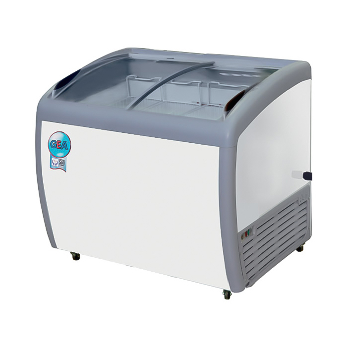 Sliding Curve Glass Freezer SD-260BY